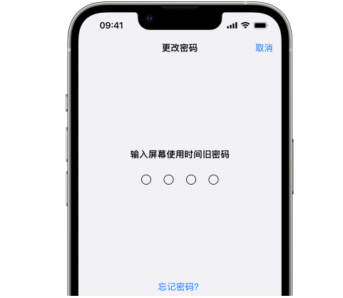 随县iPhone屏幕维修分享iPhone屏幕使用时间密码忘记了怎么办 