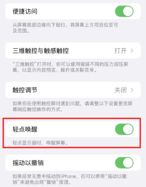 随县苹果授权维修站分享iPhone轻点无法唤醒怎么办 