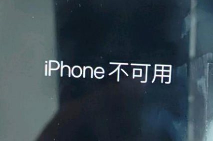 随县苹果服务网点分享锁屏界面显示“iPhone 不可用”如何解决 