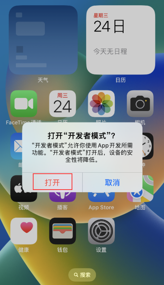 随县苹果手机维修分享如何打开开发者模式 