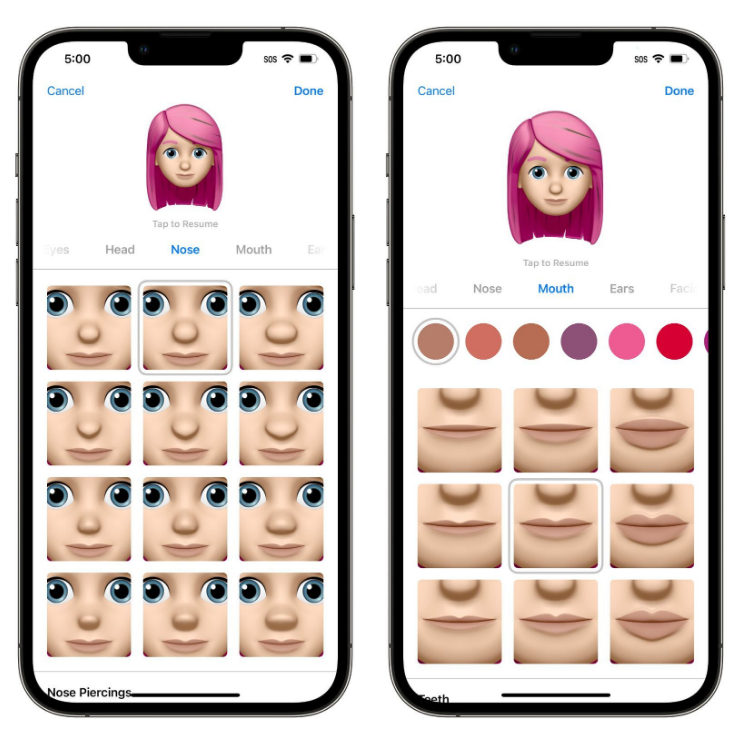 随县苹果手机维修分享​iOS 16中的拟我表情有了哪些变化和升级 