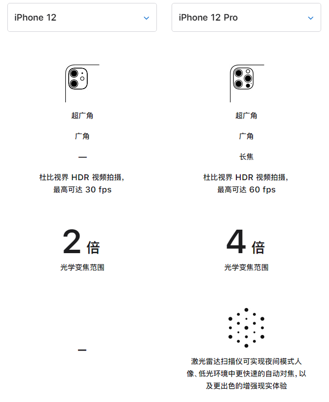 随县苹果手机维修分享苹果 iPhone 12 与 iPhone 12 Pro 选哪款 